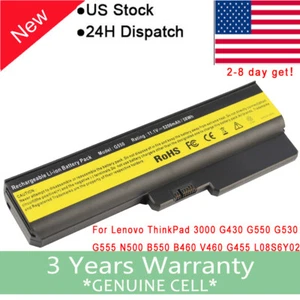 5200mah Battery For Lenovo G430 G450 G530 G550 42T4729 42T4730 42T4726 LO8N6Y02 - Picture 1 of 5
