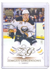 Zemgus Girgensons 2013-14 Fleer Showcase SkyBox Premium Prospects Card #41 /299