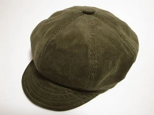 New York Hat Co Corduroy Spitfire Cotton Olive size XL Made in USA - Picture 1 of 3