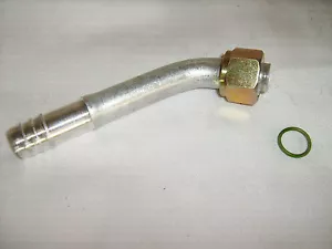 A/C FITTINGS, BARBED PUSH ON,FEMALE O RING 45 DEGREE #10 NUT, #12 HOSE 35-11513 - Foto 1 di 1