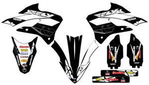 2022-2023 KX 112 13 FLY Black Senge Graphics Kit Compatible with Kawasaki - Picture 1 of 10