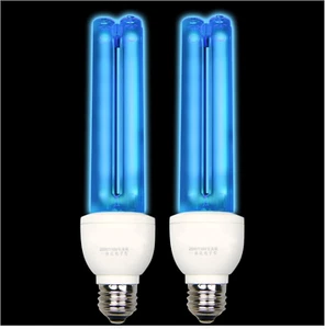 2 Pack UV Light Bulb with Ozone 25 Watt UVC Bulb 185Nm/254Nm E26 2 Count - Picture 1 of 12