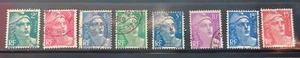 Serie de 8 timbres marianne de gandon - Imagen 1 de 1