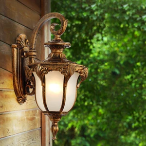 Outdoor Wall Light Porch Garden Walkway light Glass Walkway Light Garden Lights - Picture 1 of 12