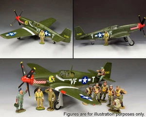 KING & COUNTRY SEGUNDA GUERRA MUNDIAL FUERZA AÉREA DE ESTADOS UNIDOS AF043 CAPT. DON GENTILE'S P51B MUSTANG FIGHTER - Imagen 1 de 3