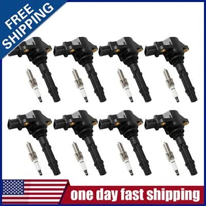 8x Ignition Coil & Iridium Spark Plug for Mercedes-Benz C250 GL450 UF535 ML350 - Picture 1 of 8