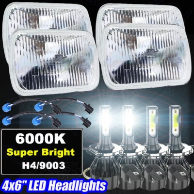 Faros LED de haz alto bajo 4x6" para Oldsmobile Delta 88 1976-1986 Foto 1 de 4