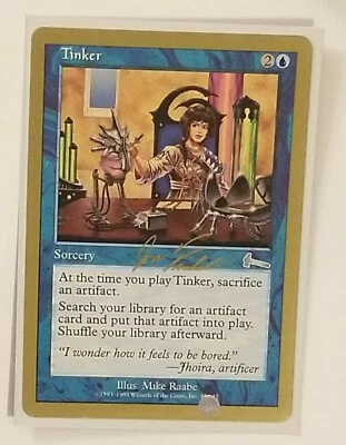 Magic the Gathering MTG TINKER World Championship Gold Border NEW UNPLAYED - Image 1 of 2
