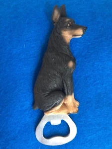 Dobermann Harz/Metall Magnet Flaschenöffner ~NEU~ - Bild 1 von 5