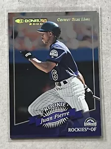 2001 Donruss Juan Pierre SP SSP Carriera Stat Line Rookie RC/104 #59 SUPER RARO - Foto 1 di 2