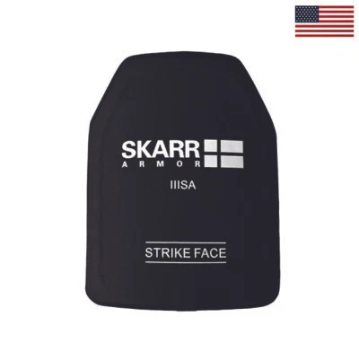 SKARR ARMOR SkarrArmor® NIJ LVL III++ Ceramic Rifle Plat Stand Alone SAPI Med Single Curve
