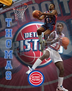 Detroit Pistons Lithograph print of Isaiah Thomas 2021 11 x 14 - Picture 1 of 1