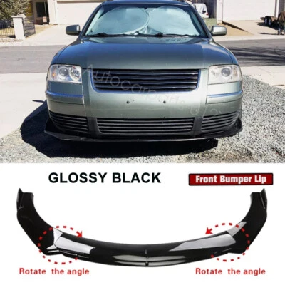 For Volkswagen Passat Wagon Front Bumper Lip Spoiler Splitter Body Kit Glossy - Image 1 of 4