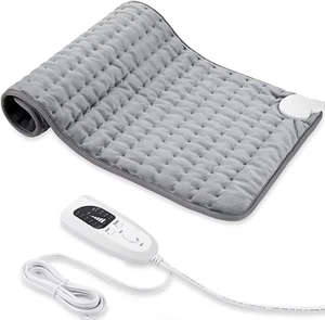 Electric Heating Pad for Back Pain & Cramps Relief - 6 Heat Settings, Auto Shut - Picture 1 of 10