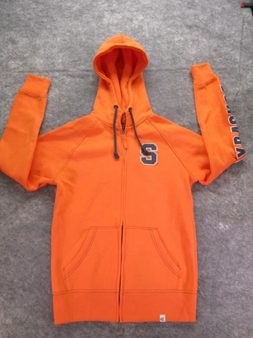 Syracuse Hoodie mens Small orange Logo Sweatshirt Full Zip orangemen Cover