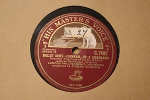Ballet Suite Carnaval Op 9 Schumann No 3 & 4 London Philharmonic Orchestra 78rpm - Picture 1 of 4