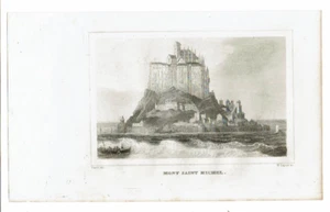 gravure MONT SAINT MICHEL Rauch W. Lepetit Guide pittoresque voyageur 1830 - Picture 1 of 2
