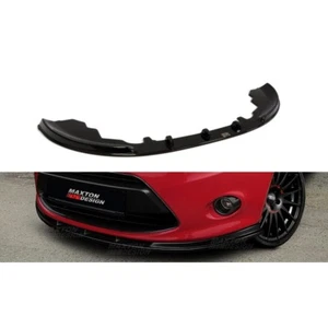 Front Diffuser Diffusor Maxton Design Gloss Black For Ford Fiesta Mk7 Standard - Picture 1 of 2