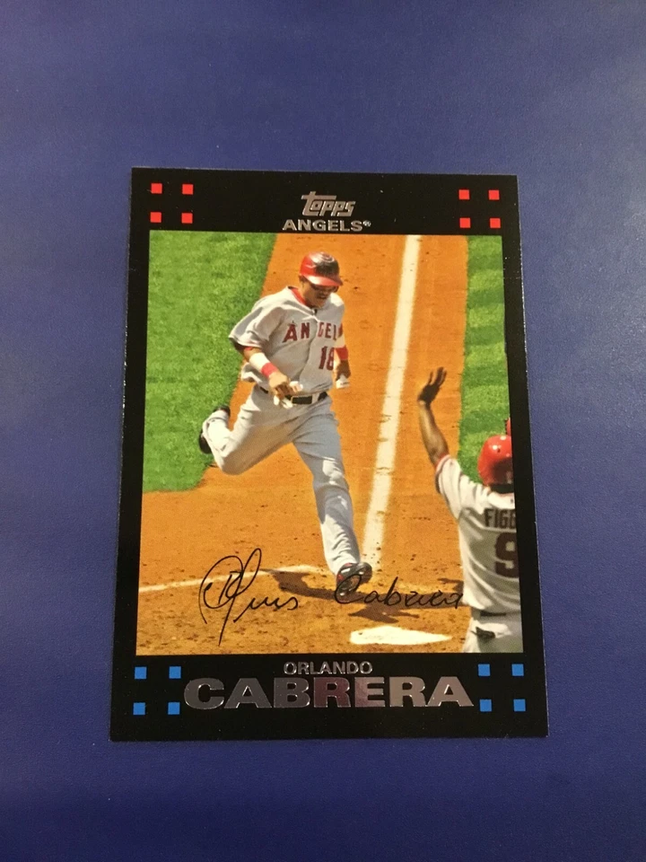 2007 Topps # 546 ORLANDO CABRERA Anaheim Angels Set Break MINT  - Image 1 of 1