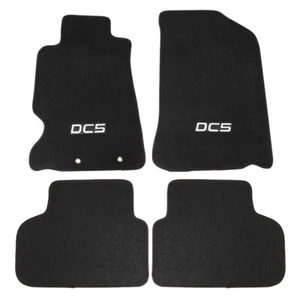 Alfombra negra OE F&R ajuste personalizado con bordado DC5 Fit 02-06 Acura RSX - Imagen 1 de 5