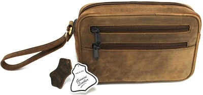 Genuine leather Man Bag. Brown. Style No: 52012. - Image 1 of 4