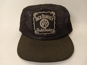 Vintagr 80s Jack Daniels Field Tester Old No 7 All Mesh Snapback Trucker Hat NOS - Picture 1 of 3