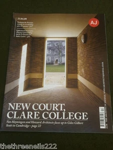 AJ - ARCHITECTS JOURNAL - CLARE COLLEGE - APRIL 23 2009 - Picture 1 of 1