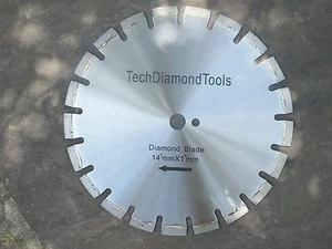 TechDiamondTools Diamond Cutting Saw Blade NEW of 14 inch / 4,000 RPM ($50.99) - Picture 1 of 2