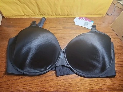 Olga No Side Effects Contour Underwire Bra, US 42DD, Black - Image 1 of 4