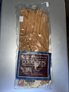Vintage Eisers Größe 7,5 gute Griffe Schweinsleder Show Handschuhe natur hellbraun Leder - Bild 1 von 3