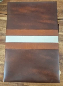 Backgammon Set In Faux Leather Complete brown Vintage 1970s? - Picture 1 of 1