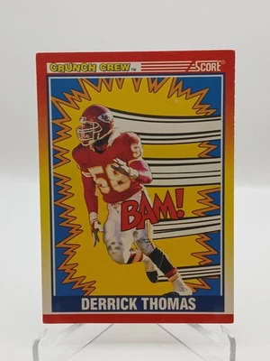 1990 Score Football #553 Derrick Thomas Crunch Crew - Image 1 of 2