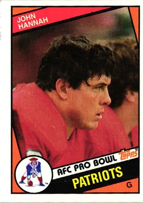 1984 Topps - John Hannah #137 - Patriots - Image 1 of 2