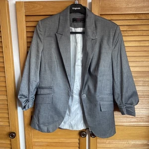 New Look Women's Grey Blazer Jacket, Size 10/12 - Picture 1 of 5