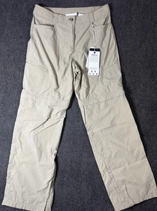 NWT! ExOfficio Ziwa Pants- Bugsaway Convertible Cargo Hiking-Women’s 14x32-Beige - Picture 1 of 14