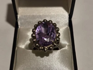 Sorrelli Faux Amethyst Antique Silver tone-Size 7 NWOT - Picture 1 of 5