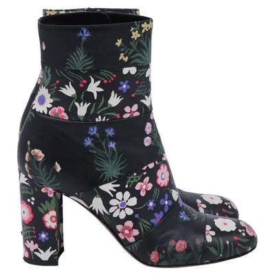 Valentino Garavani Botines Estampado Floral En Cuero Mujer Multicolor Talla 37 Foto 1 de 4