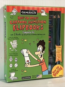 General Pencil 69102 How To Draw Cartoon Flip Books! Kit- - Picture 1 of 1