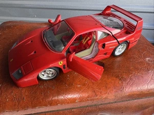 Bburago 1987 Ferrari F40 rot Maßstab 1:18 Diecast Modellauto Original Burago - Bild 1 von 6