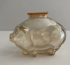 Vintage 50er Jahre Braunglas Anchor Hocking Sparschwein - Bild 1 von 7