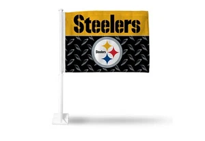 Pittsburgh Steelers Car Flag - Picture 1 of 1