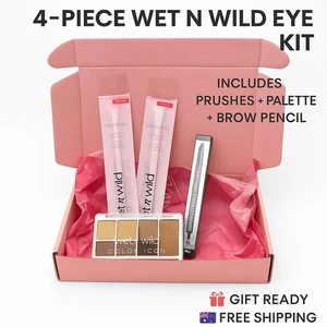 Set de maquillaje y cejas de ojos Wet n Wild | Paleta de sombras de ojos + 2 pinceles + lápiz de cejas - Imagen 1 de 7