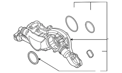 Carcasa bomba agua original Audi 0P2-121-406-B Foto 1 de 2