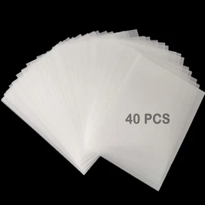 Heat Shrink Plastic Sheets, 40Pcs Film Sheets Shrinky Art Paper, White - Picture 1 of 7