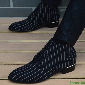 Hombre Botas Informales Punta Alta Vestido Zapatos Formales Mayor Altura Zapatos - Imagen 1 de 21