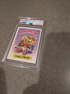 1985 Topps Garbage Pail Kids Series 1 Furry Fran Stickers #12a PSA Graded 4 VG - Picture 1 of 2