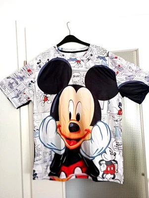 Herren T-Shirt, NEU, Größe XXL, 3D-Mickey Maus-Print, mehrfarbig - Bild 1 von 4
