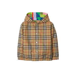 (Kids) Burberry Check Reversible Jacket Archive Beige - Picture 1 of 2