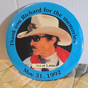 6" #43 RICHARD PETTY STP RACING BUTTON 1992 LE #984/5,000 (NOT PERFECT) - Picture 1 of 19