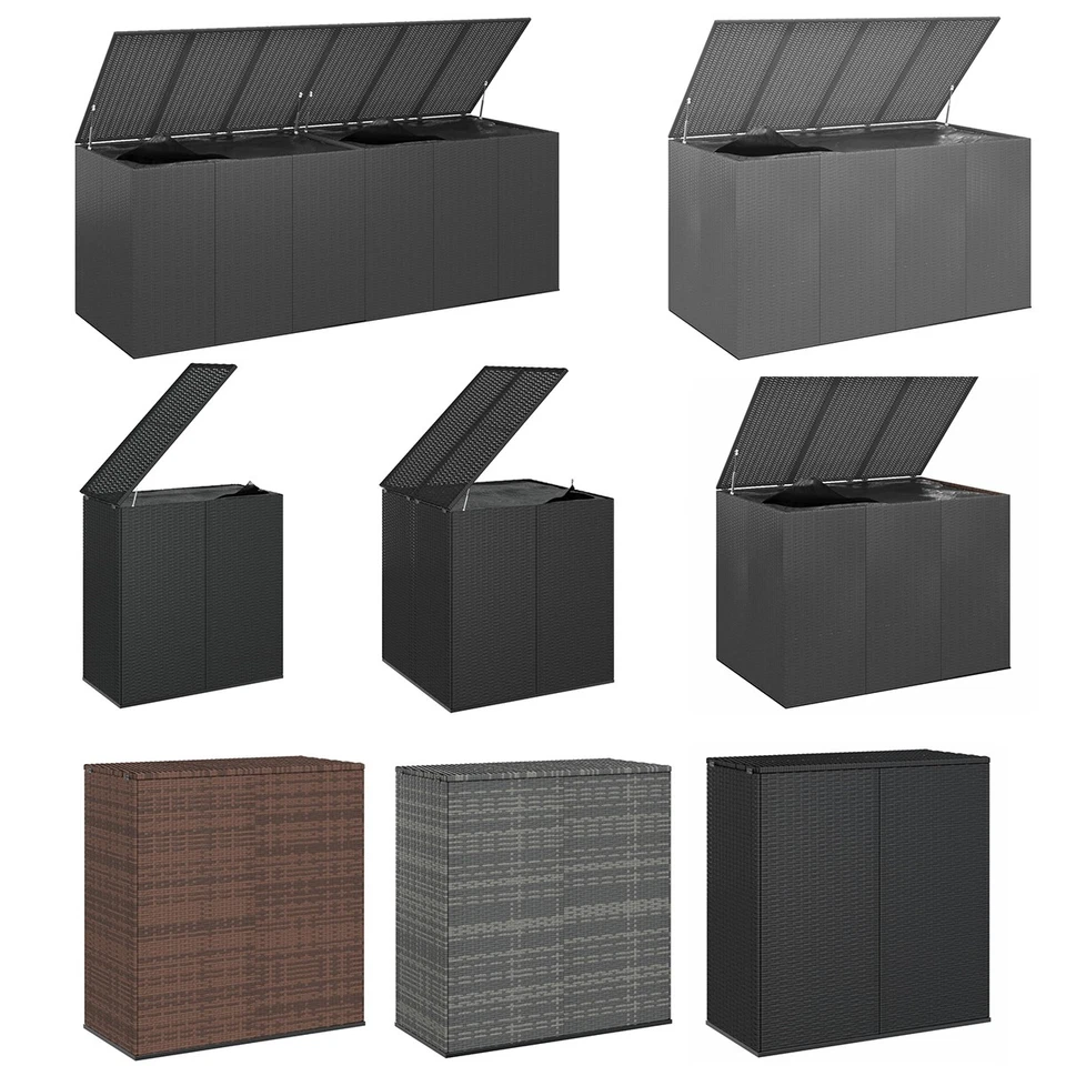 Gartenbox Kissenbox Auflagenbox Aufbewahrungsbox Gartentruhe Truhe PE Rattan - Bild 1 von 1